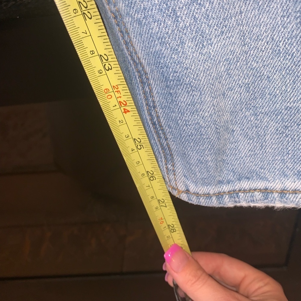 BDG High Waist Distressed Grunge Straight Leg Light Wash Jeans Size 29 - Picture 5 of 6